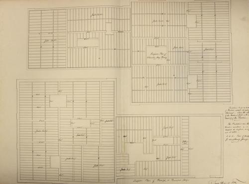 Diagram Plan of Flooring, Wheeler House Drawings