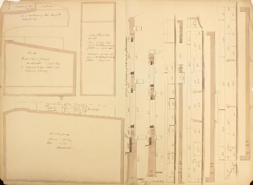 Page from Wheeler House Drawings, Window, Door Sills