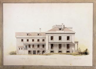 West Elevation, Wheeler House Drawings