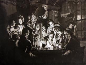 A Philospher Showing an Experiment Of  the Air Pump