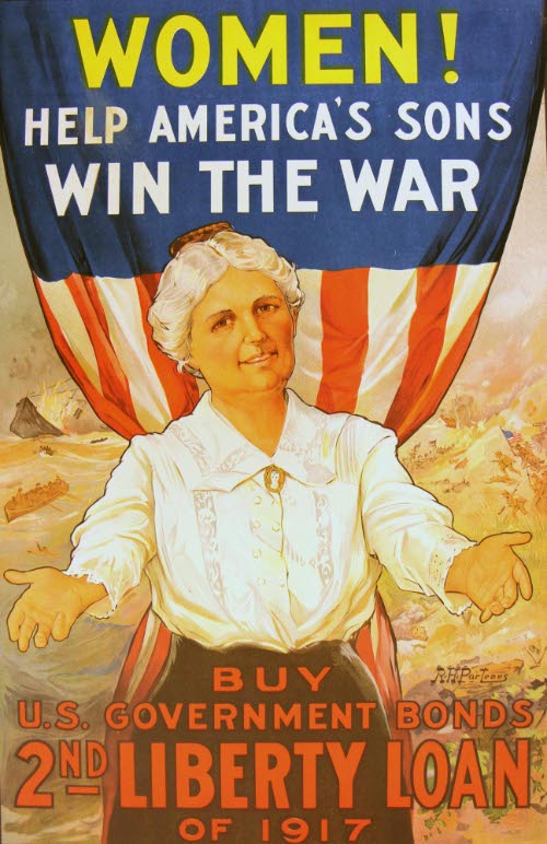 Women! Help America's sons win the war.