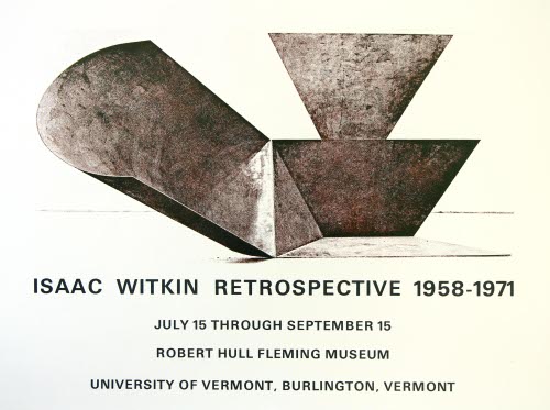 Isaac Witkin Retrospective 1958-1971