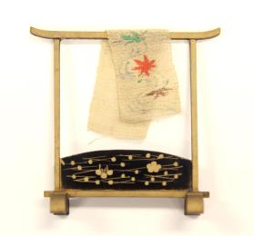 Miniature towel stand and towel