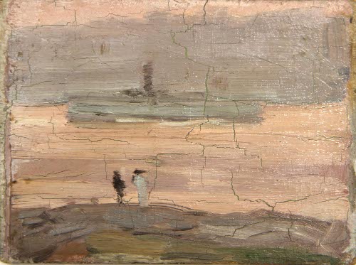 Ships on river