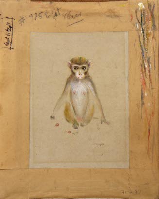 Monkey with Two Grapes