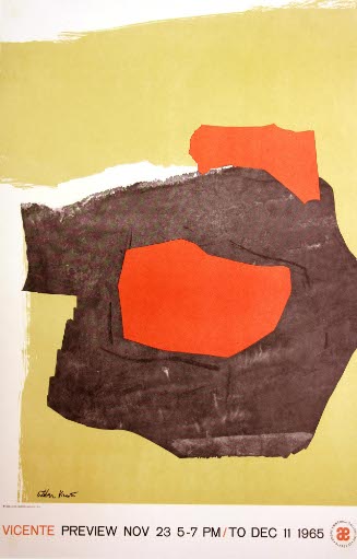 Vicente Preview Nov 23 5-7 pm/to Dec 11 1965