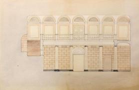 Architectual drawing of Marble Court