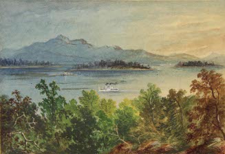 Lake Champlain from Fouquet's Hotel, Plattsburgh