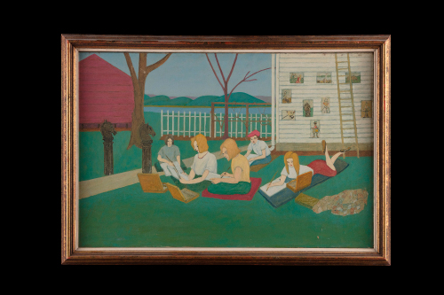 Painting Lesson on the Lawn