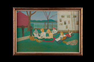 Painting Lesson on the Lawn