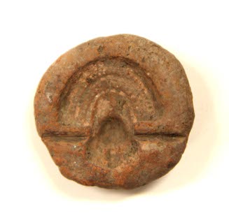 Clay mold for lion amulet