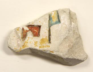 Fragment with hieroglyphs