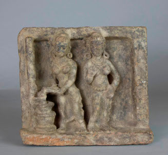 GUPTA PLAQUE [TWO WOMEN, ONE CHURNING BUTTER]