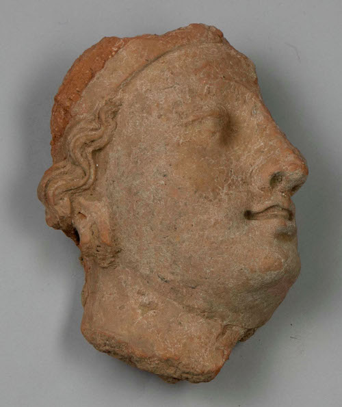 FRAGMENT OF BODHISATTVA'S FACE
