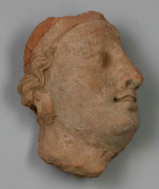 FRAGMENT OF BODHISATTVA'S FACE