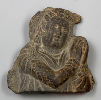 Bust of Female devotee offering flowers