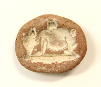 Clay mold for pig amulet