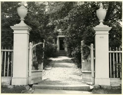 Chittenden County, Grassemount Estate, Entrance Gate and Path 1804