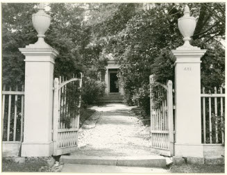 Chittenden County, Grassemount Estate, Entrance Gate and Path 1804