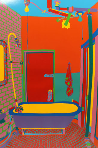 Bathtub in My Studio on Broome St.