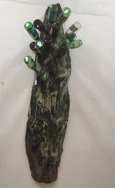 [Beer bottle sculpture]