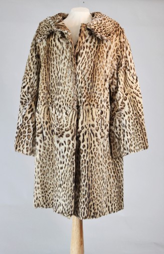 Leopard skin coat