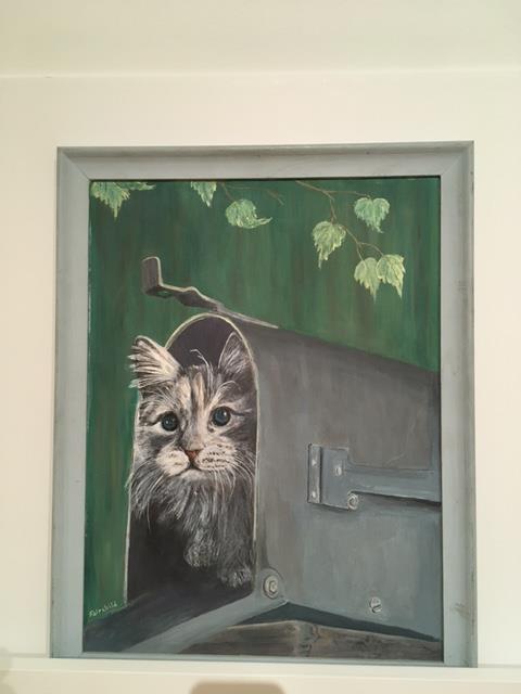 Cat in Mailbox