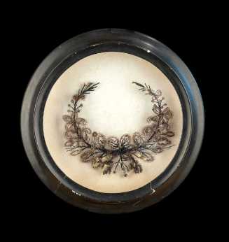 Hair wreath in frame