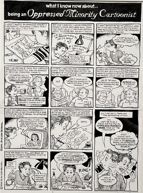What I Know Now About Being an Oppressed Minority Cartoonist