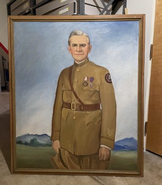 Sergeant in WW I uniform, 3/4 view, Army of the occupation