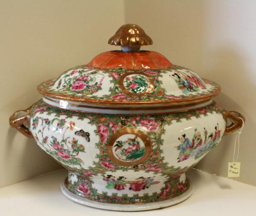 Rose Medallion Covered Tureen