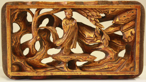 Temple carving
