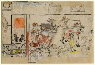 Cowherds with cows
