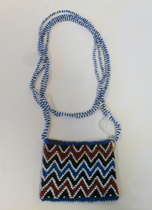 Beaded pouch, isikhwama