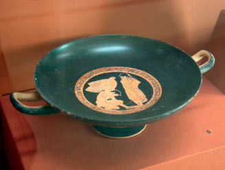 Greek kylix, Attic, Red-figure