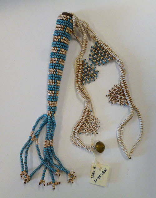 Necklace, cone with fringe