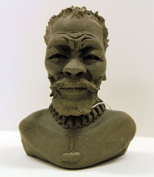 Sculpture bust of a man