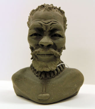 Sculpture bust of a man