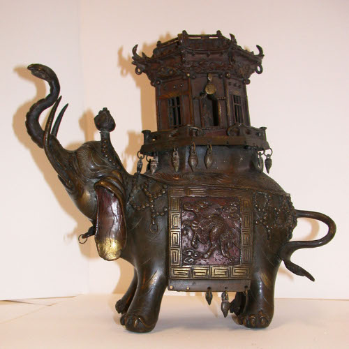 Elephant incense burner