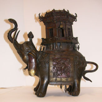 Elephant incense burner