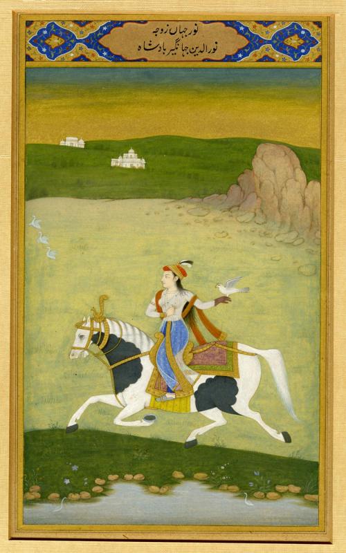 Queen with her Horse and Falcon