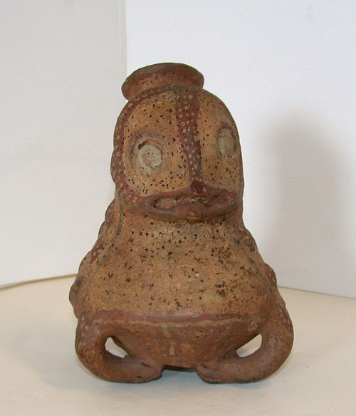 Toad effigy vessel