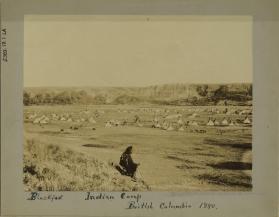 Blackfoot Indian Camp British Columbia 1880