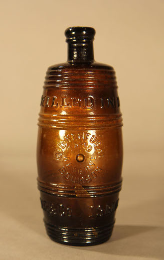 Bourbon whiskey bottle