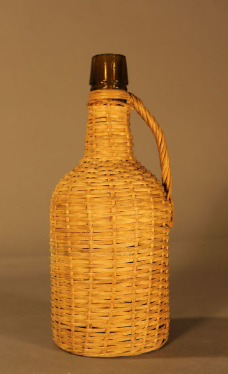 Basket-covered bottle