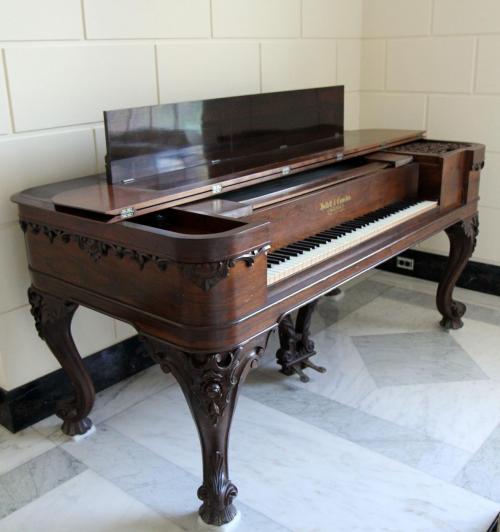 Piano with stool