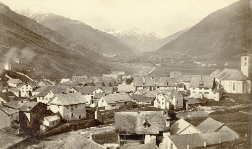 Mountains and Village