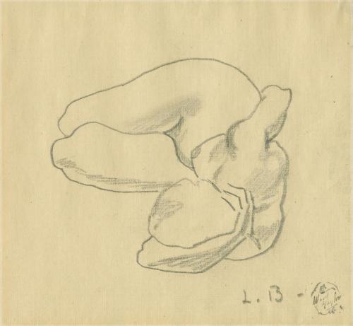 Nude lying on her side
