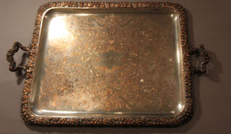 Sheffield plate tray