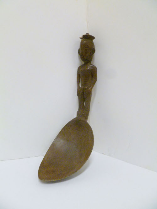 Spoon with wooden handle